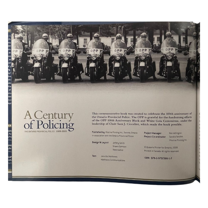 A Century of Policing: The Ontario Provincial Police 1909-2009