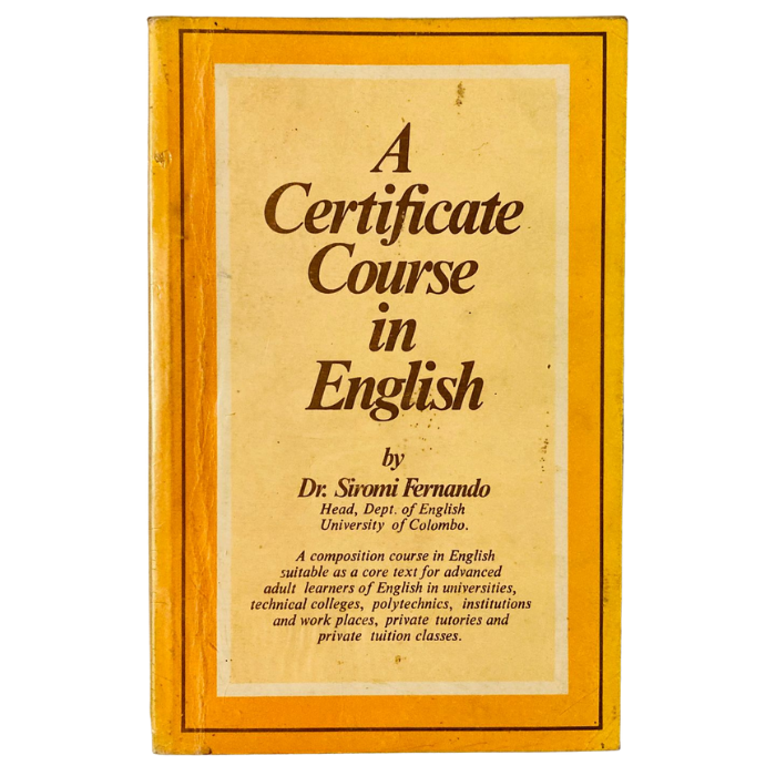 A Certificate Course in English