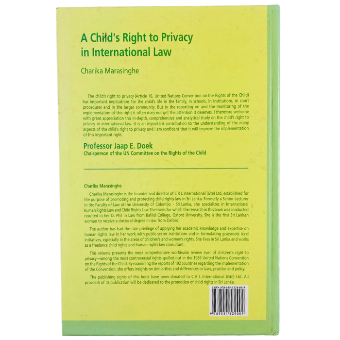 A Child's Right to Privacy in International Law