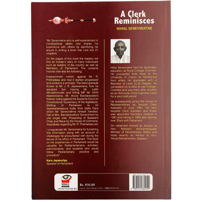 A Clerk Reminiscences