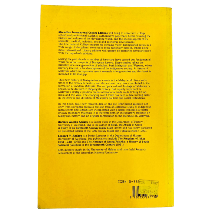 A History of Malaysia