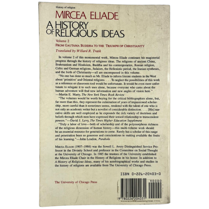 A History of Religious Ideas  Volume 2