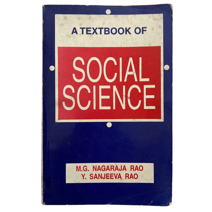 A Textbook of Social Science