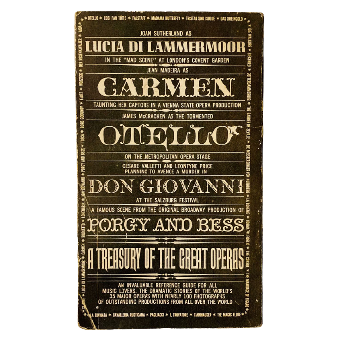 A Treasury of the Great Operas