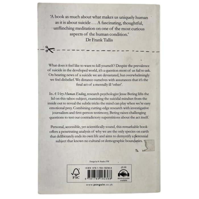 A Very Human Ending: How suicide haunts our species