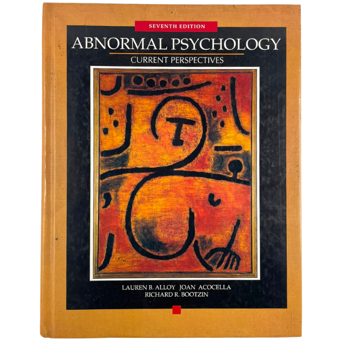 Abnormal Psychology: Current Perspectives (7th Edition)