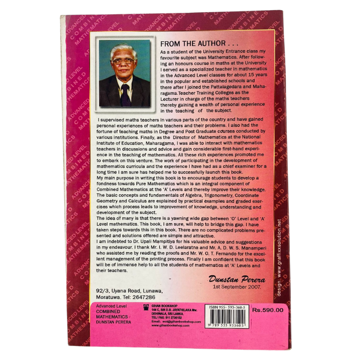 Adavanced Level Combined Mathematics (Pure Mathematics) - Simplified Presentation