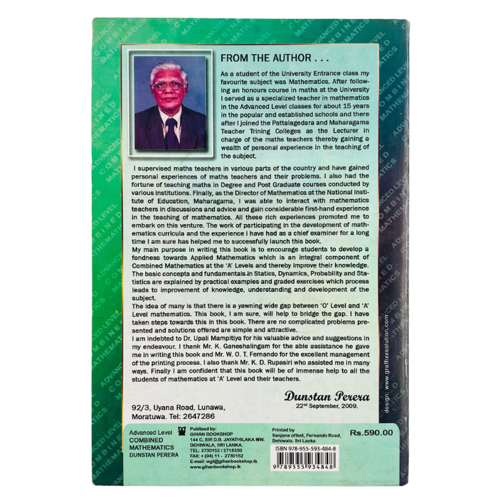 Advanced Level Combined Mathematics (Applied Mathematics) - Simplified Presentation