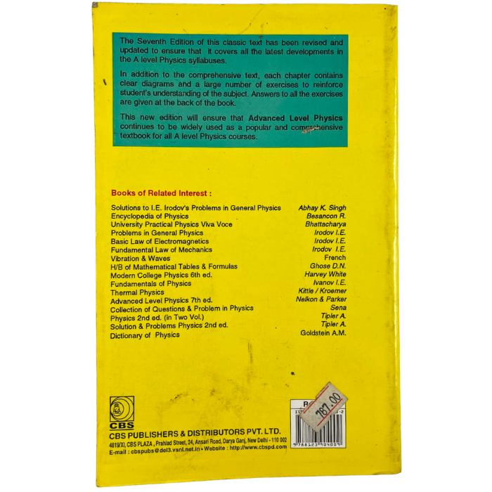 Advanced Level Physics (7th Edition)