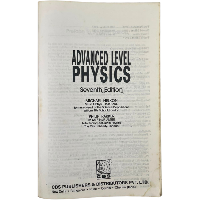 Advanced Level Physics (7th Edition)