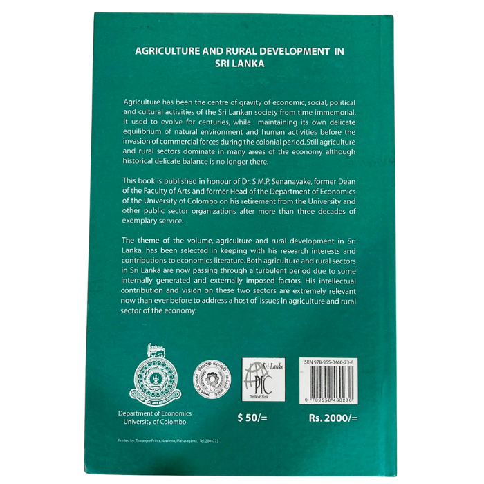 Agriculture and Rural Development in Sri Lanka