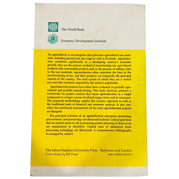 Agroindustrial Project Analysis