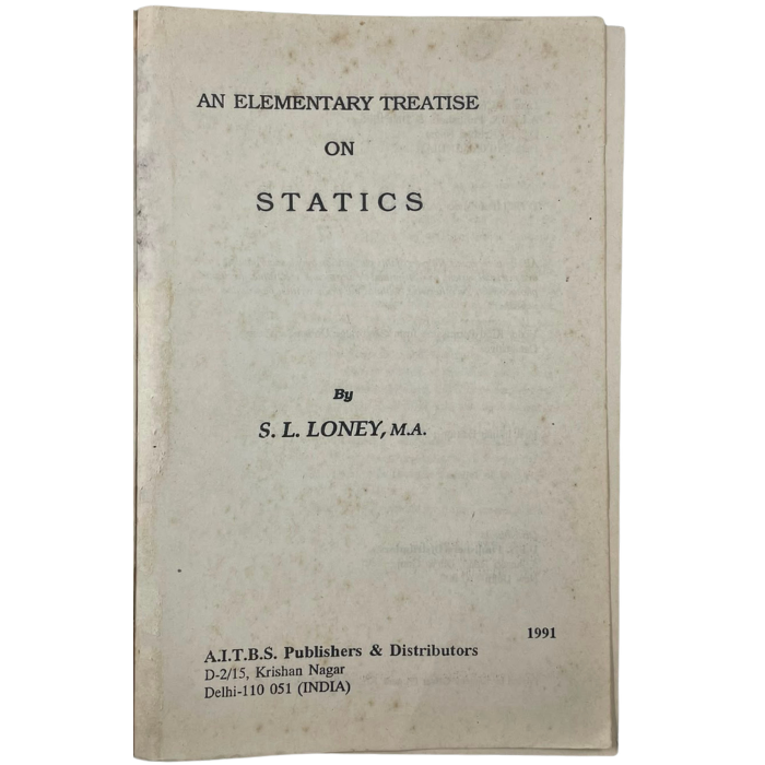 An Elementary Treatise on Statics