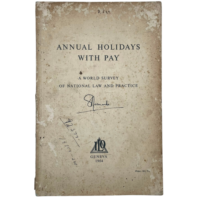 Annual Holidays with Pay: A World Survey of National Law and Practice