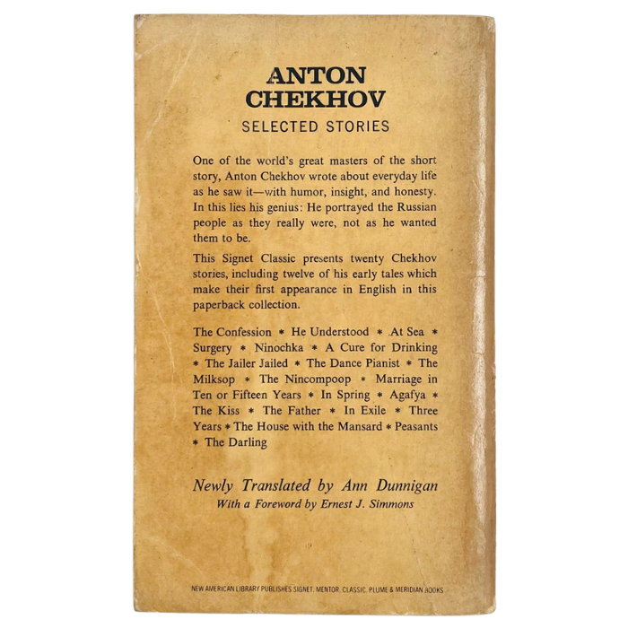Anton Chekhov selected stories