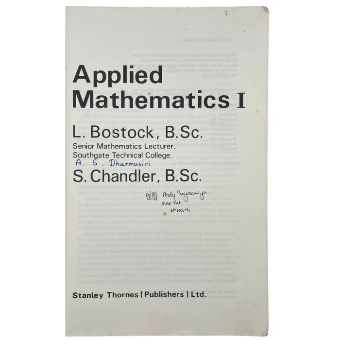 Applied Mathematics I