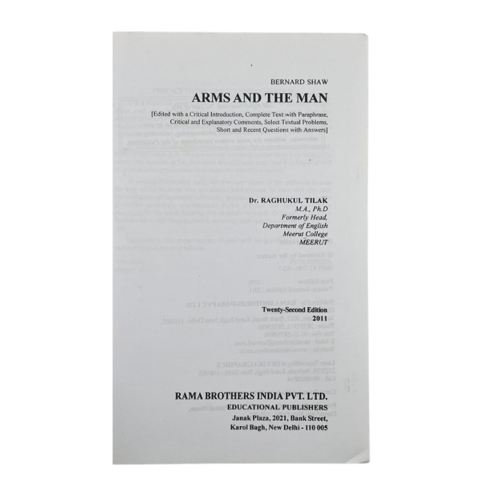 Arms and the Man (A Critical Edition)