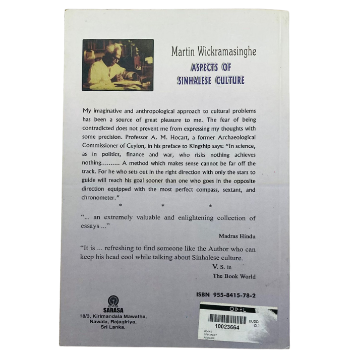 Aspects of Sinhalese Culture