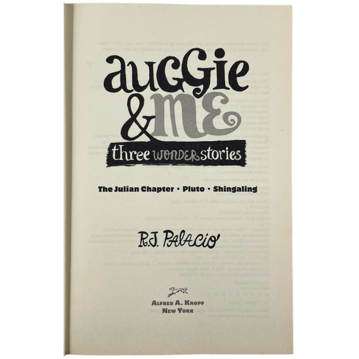 Auggie & Me: Three Wonder Stories