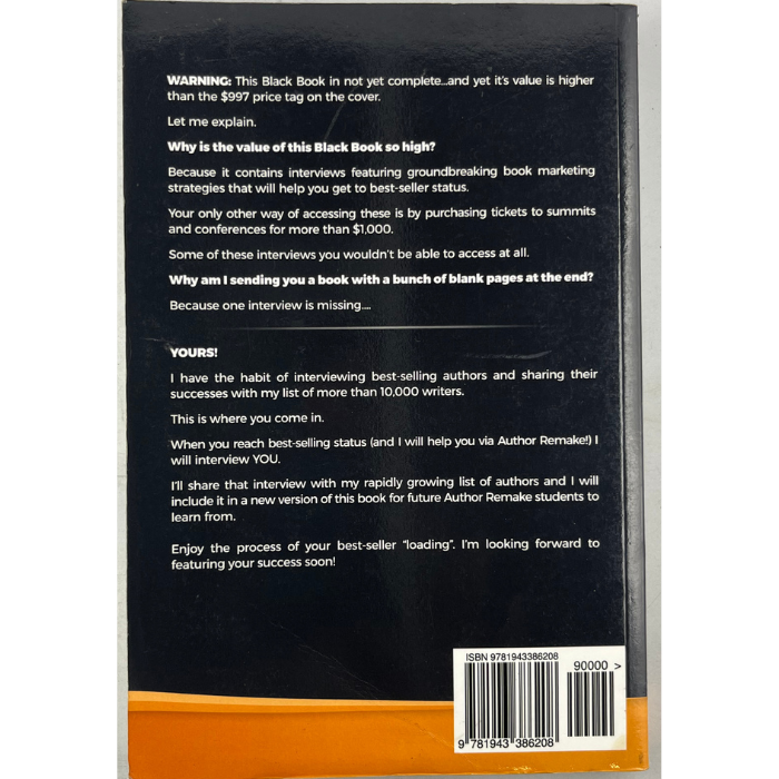 Author Remake Black Book