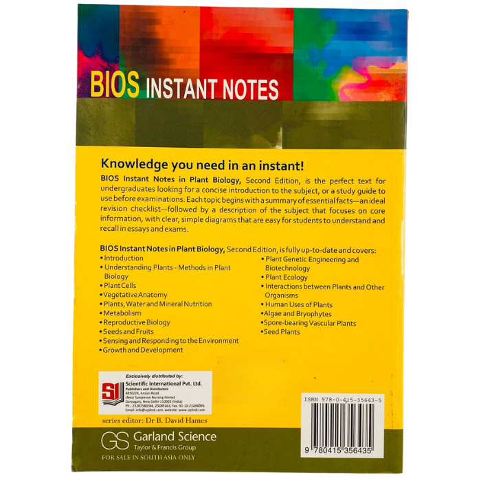 BIOS Instant Notes in Plant Biology (2nd Ed.)