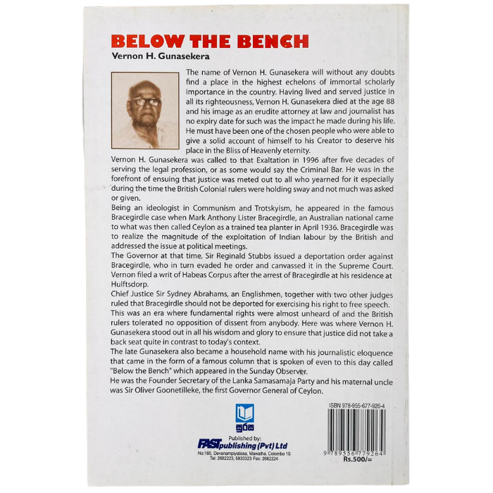 Below the Bench