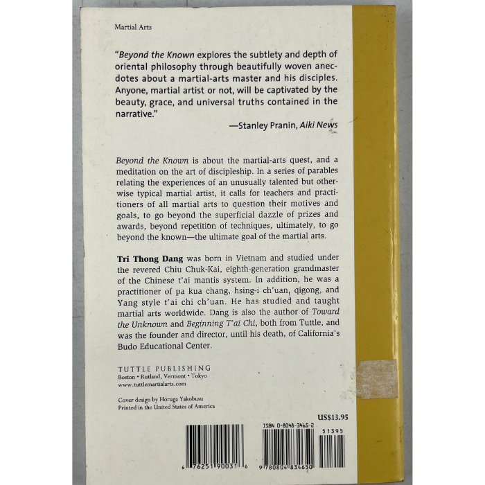 Beyond the Known: The Ultimate Goal of the Martial Arts