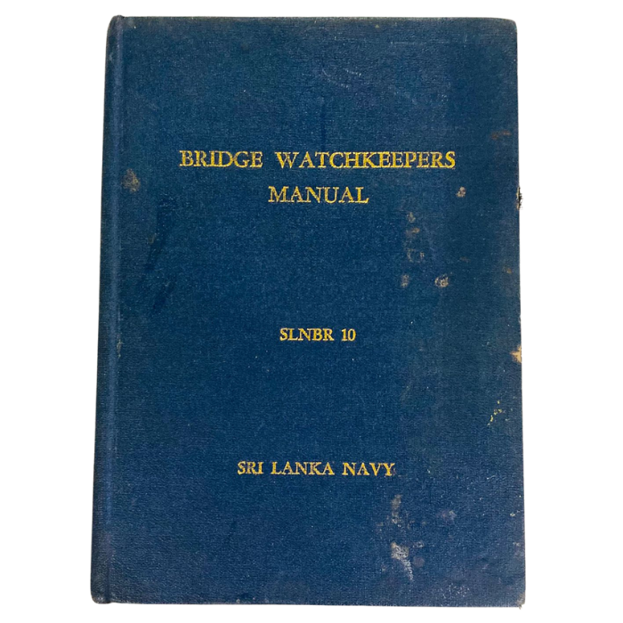 Bridge Watchkeepers Manual (SLNBR 10)