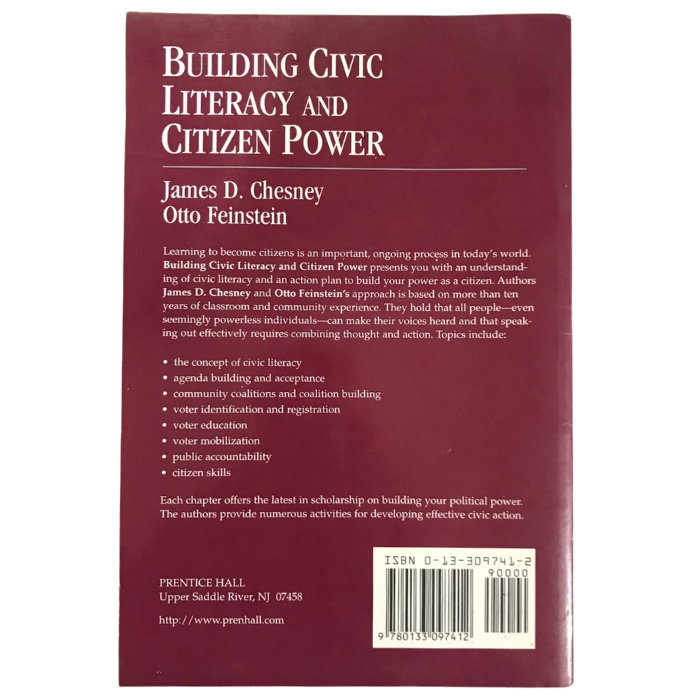 Building Civic Literacy and Citizen Power
