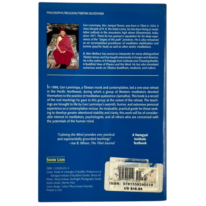 Calming the Mind: Tibetan Buddhist Teachings on Cultivating Meditative Quiescence