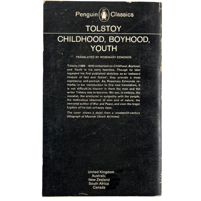 Childhood  Boyhood  Youth