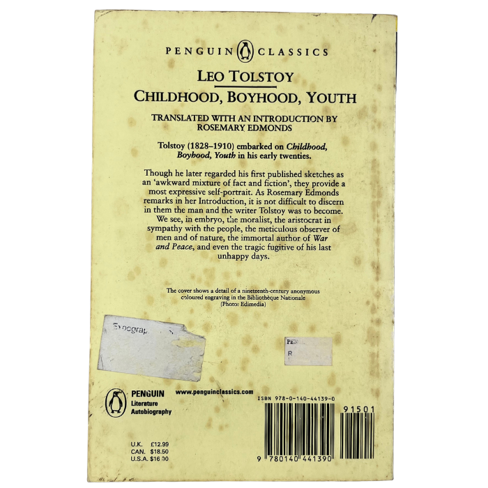 Childhood  Boyhood  Youth