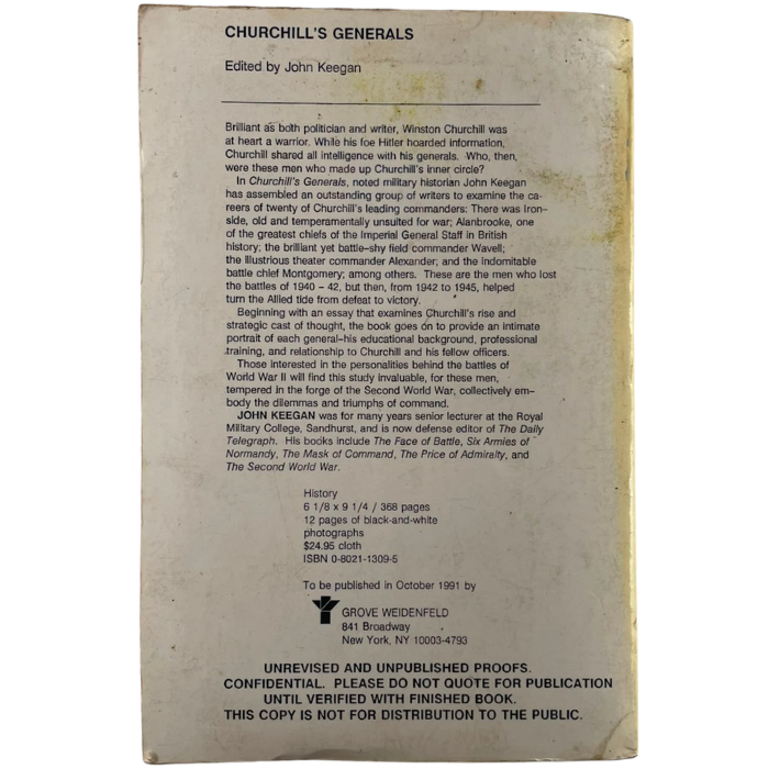 Churchill's Generals