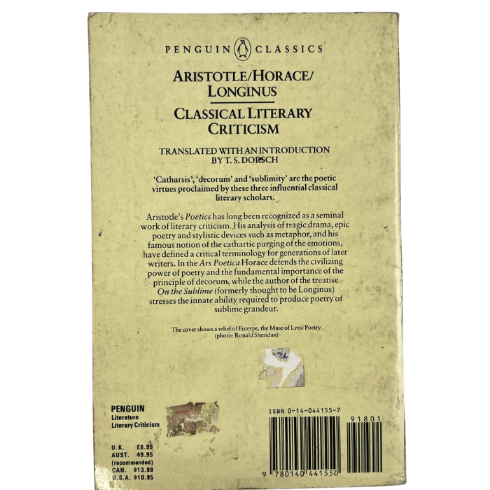 Classical Literary Criticism