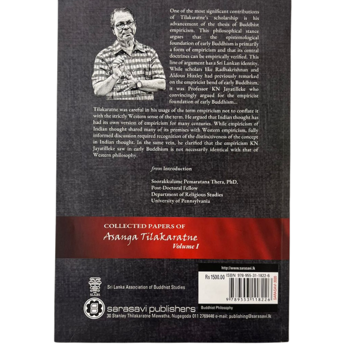 Collected Papers of Asanga Tilakaratne: Volume I - Buddhist Philosophy