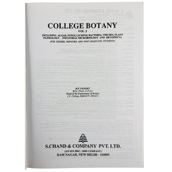 College Botany – Volume I