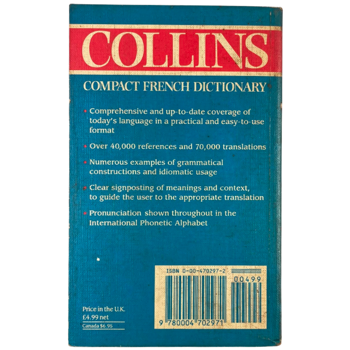Collins Compact French Dictionary