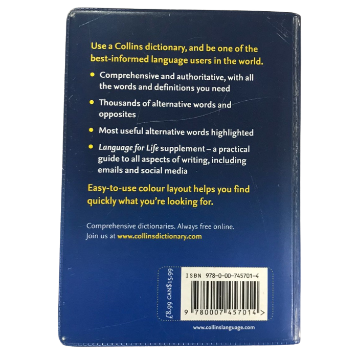 Collins English Dictionary and Thesaurus (Collins Pocket)