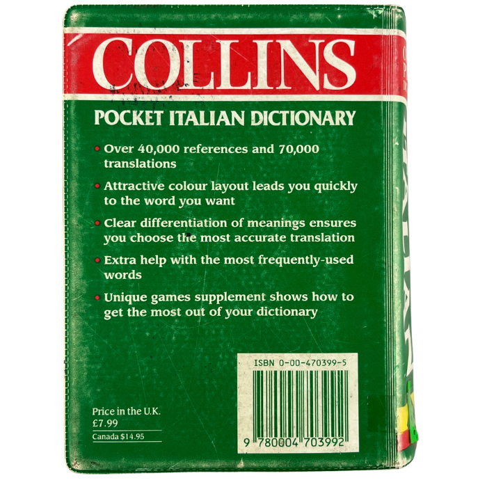 Collins Pocket Italian Dictionary (New Colour Edition)