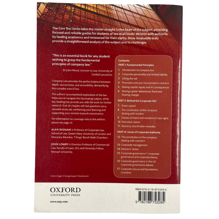 Company Law (9th edition)