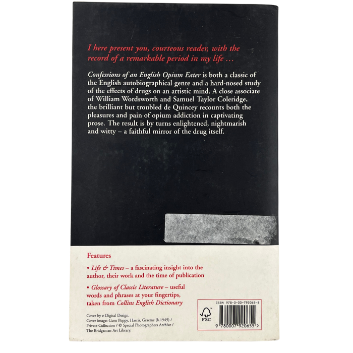 Confessions of an English Opium Eater 