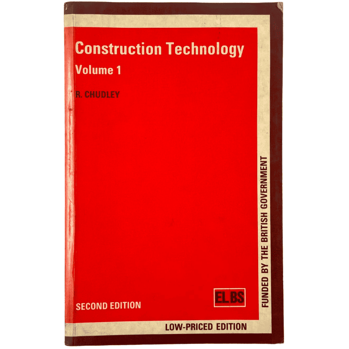 Construction Technology - Volume 1