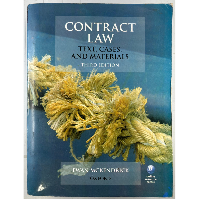Contract Law: Text  Cases  and Materials (Third Edition)