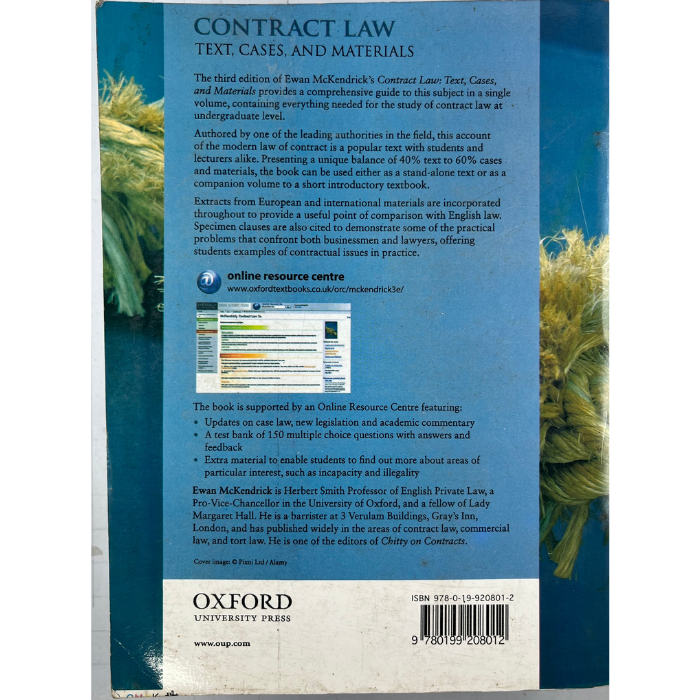 Contract Law: Text  Cases  and Materials (Third Edition)