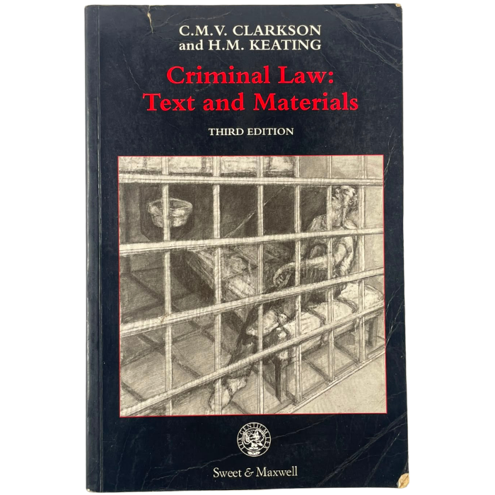 Criminal Law: Text and Materials (3rd Edition)