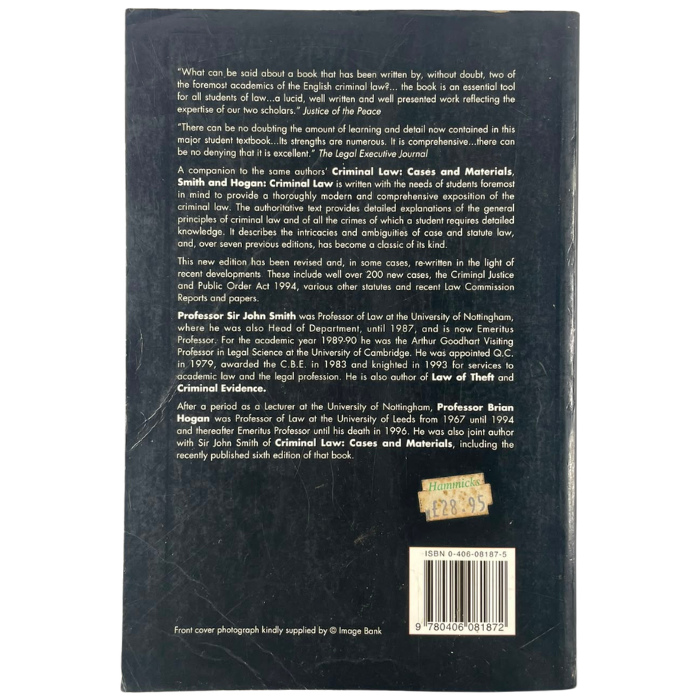 Criminal Law (Eighth Edition)