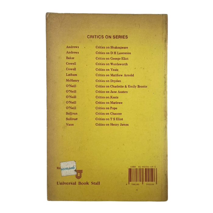 Critics on Virginia Woolf (Readings in Literary Criticism)
