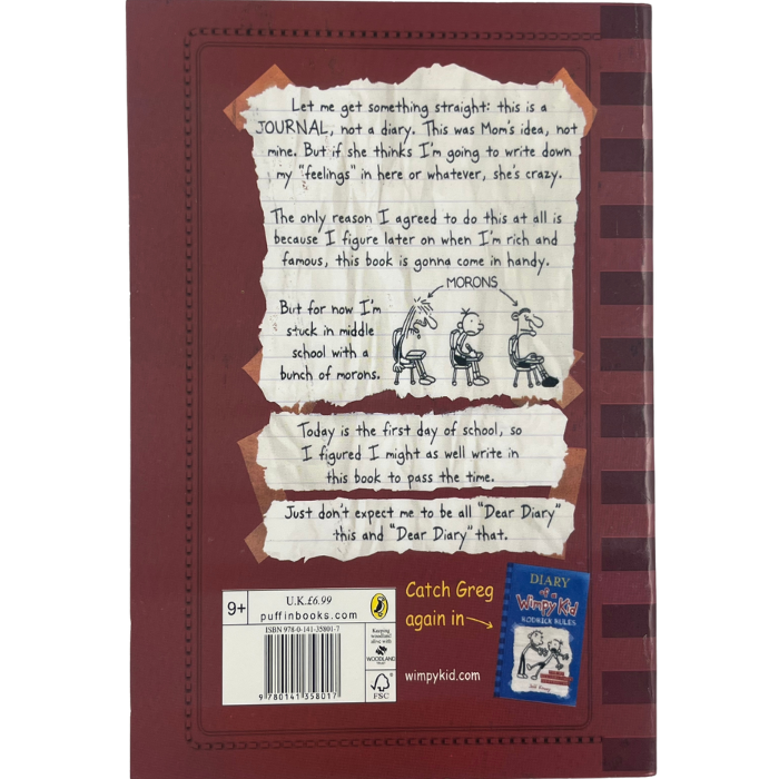 Diary Of A Wimpy Kid (Book 1)