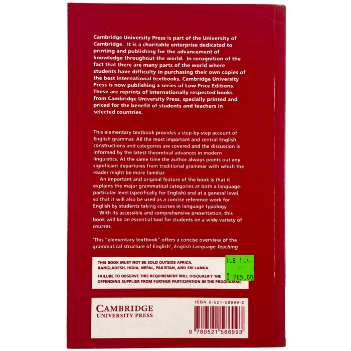 English Grammar: An Outline