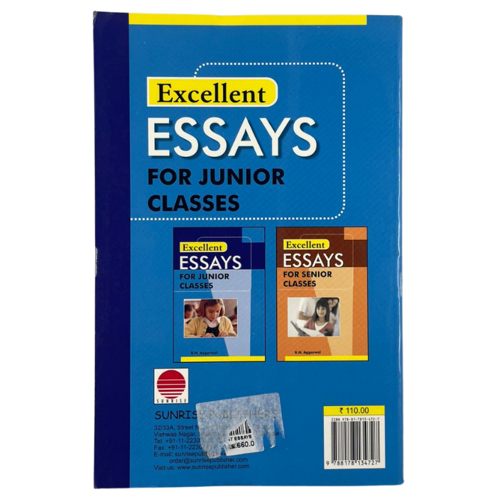 Excellent Essays For Junior Classes